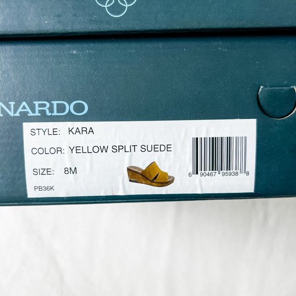 Anthropologie Bernardo "Kara" Suede Wedge Sandals - Picture 7 of 9
